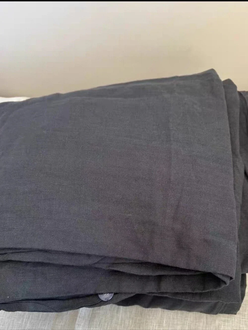 Restoration Hardware Belgian Stonwashed Linen Duvet Cover King